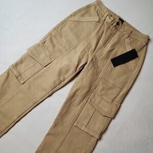 Edwin Women's Size 27 Keegan Cargo Pant Heavy Twill Beige